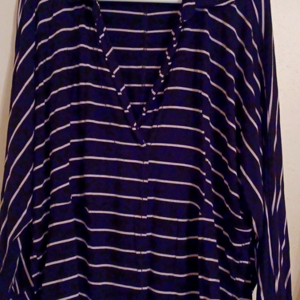 WE THE FREE Free People Can't Fool Me split front striped shirt sz XS